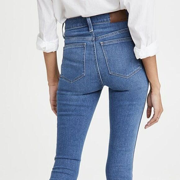 Madewell High-Rise Button Down Skinny Jeans Blue Size 28 - Picture 4 of 4